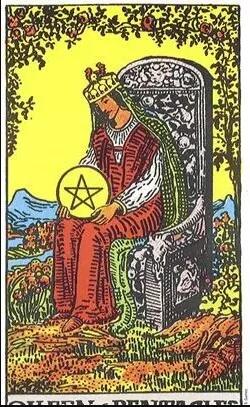 塔羅牌星幣皇后