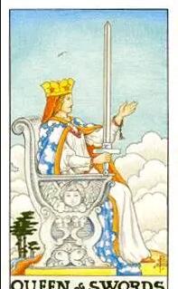 塔羅牌寶劍王后