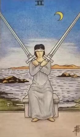 塔羅牌寶劍二