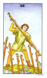 塔羅牌權杖七