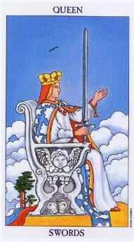 塔羅牌A：寶劍皇后 正位