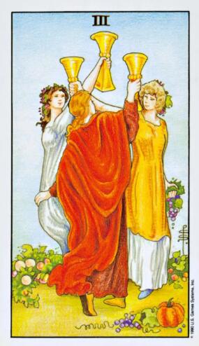 塔羅牌圣杯三
