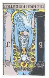 塔羅牌 女祭司逆位