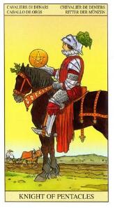 塔羅牌 星幣騎士