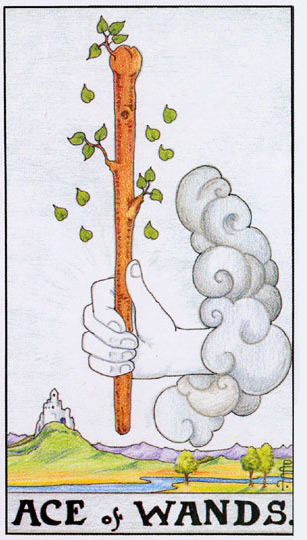 塔羅牌權杖一(正位/逆位)牌意解讀