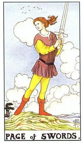 塔羅牌寶劍侍從正位逆位牌意解讀