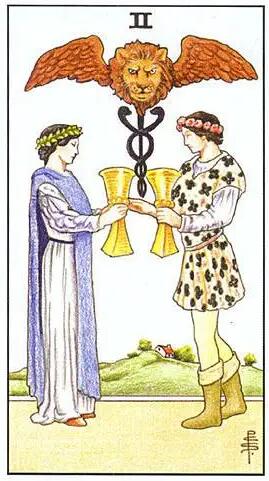 塔羅牌圣杯二