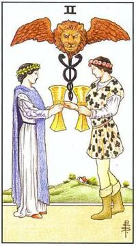 塔羅牌圣杯二