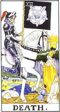 塔羅牌死神正位逆位,愛情事業財運解讀