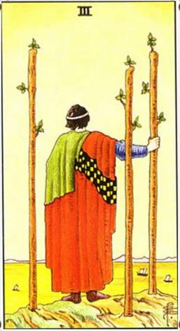 塔羅權杖三正位/逆位 愛情事業財運解讀