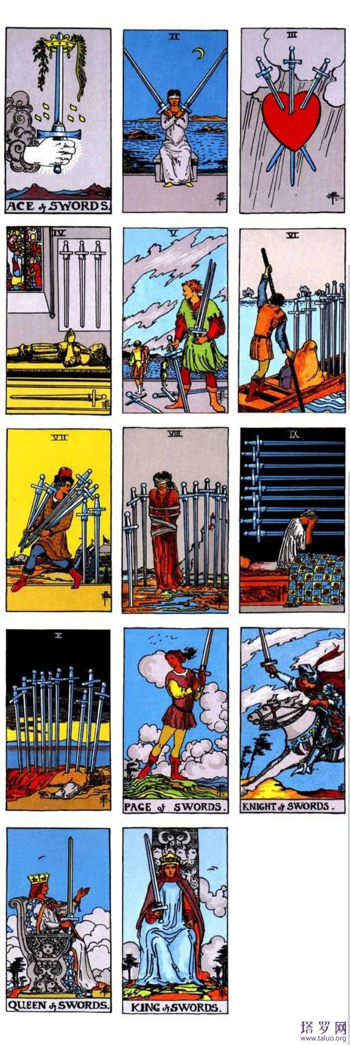 塔羅牌圖片78張全圖片