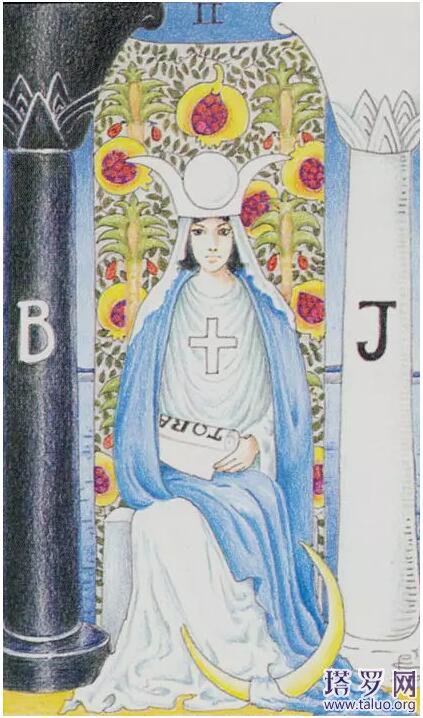 塔羅牌78帶圖解釋大全之女祭司