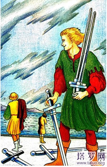 塔羅牌寶劍五正位逆位牌意解讀