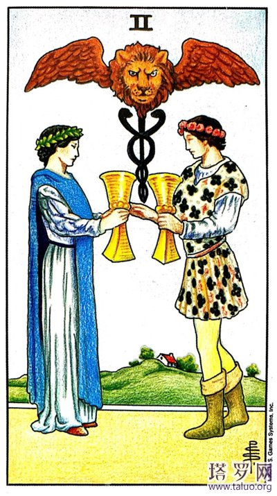 塔羅牌圣杯二牌意解讀