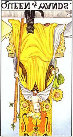 塔羅牌權杖王后正位/逆位愛情事業財運解讀