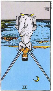 塔羅牌寶劍牌組 寶劍二