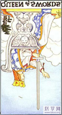 塔羅牌寶劍牌組寶劍王后正位/逆位解讀