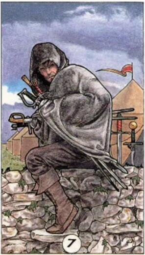 22張塔羅牌圖片及解說(寶劍七詳解)