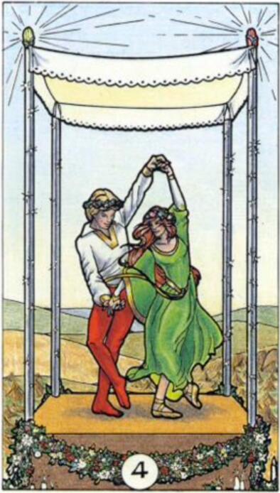 塔羅牌權杖四是什么意思