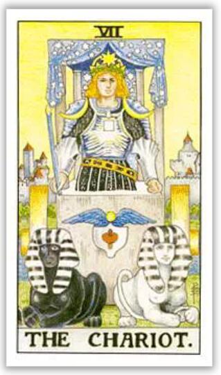 韋特塔羅牌戰車（正位/逆位）牌意解釋