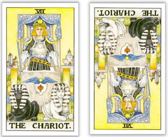 韋特塔羅牌戰車（正位/逆位）牌意解釋