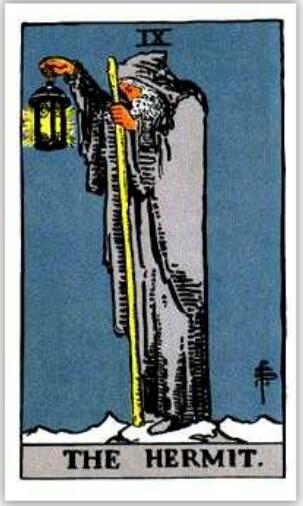 韋特塔羅牌隱士（正位/逆位）牌意解釋