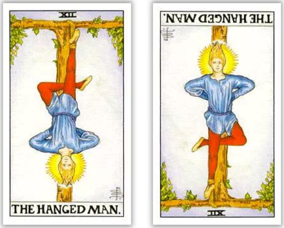 韋特塔羅牌倒吊人（正位/逆位）牌意解釋