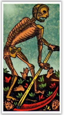 韋特塔羅牌死神（正位/逆位）牌意解釋